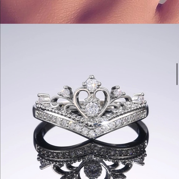 New 925 Silver Beautiful Heart Diamond Ring 💍 - Picture 6 of 8